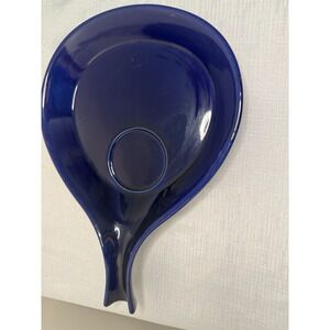 Vintage Hall‎ Ceramic Skillet cobalt blue